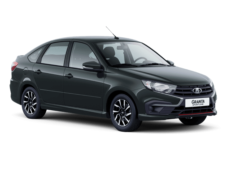 Купить Lada Granta Sportline Лифтбек в Казани - СЕРЕБРИСТО-ТЕМНО-СЕРЫЙ "БОРНЕО" (633) - МЕТАЛЛИК